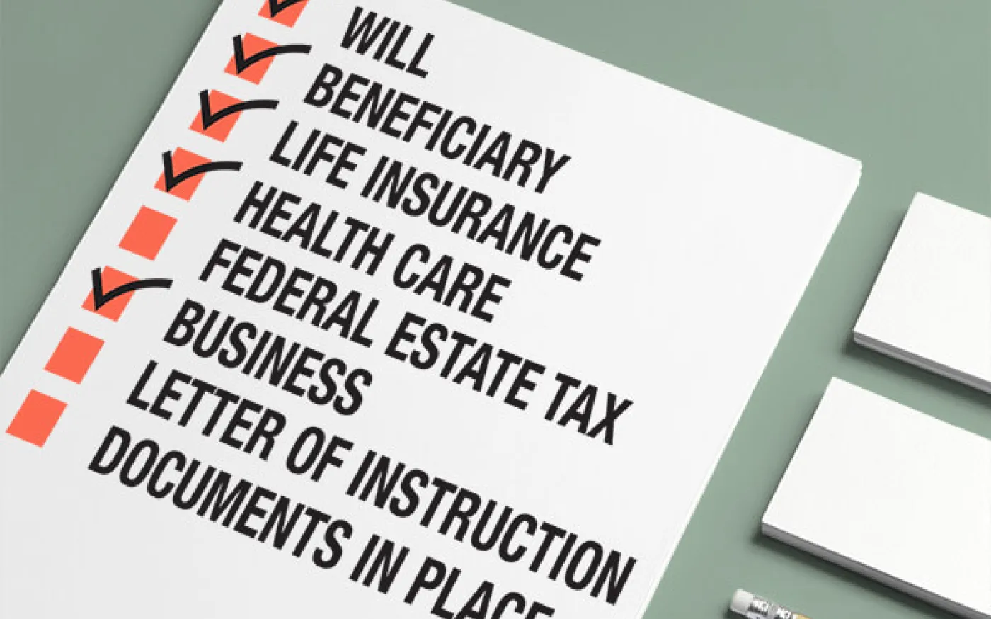 Estate Planning Management Checklist